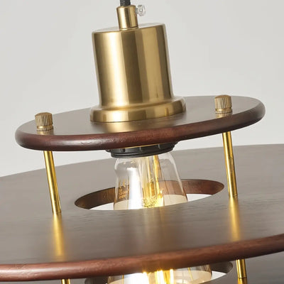 Irondale Vintage  Metal & Wood Pendant Light  for Dining Room