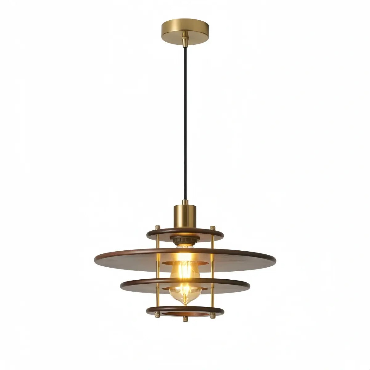 Irondale Vintage  Metal & Wood Pendant Light  for Dining Room