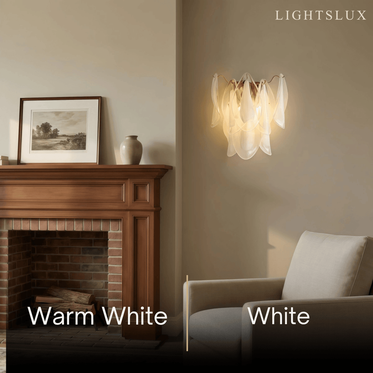 Lunara French Style Wall Lamp – Iron & Glass for Living Room09