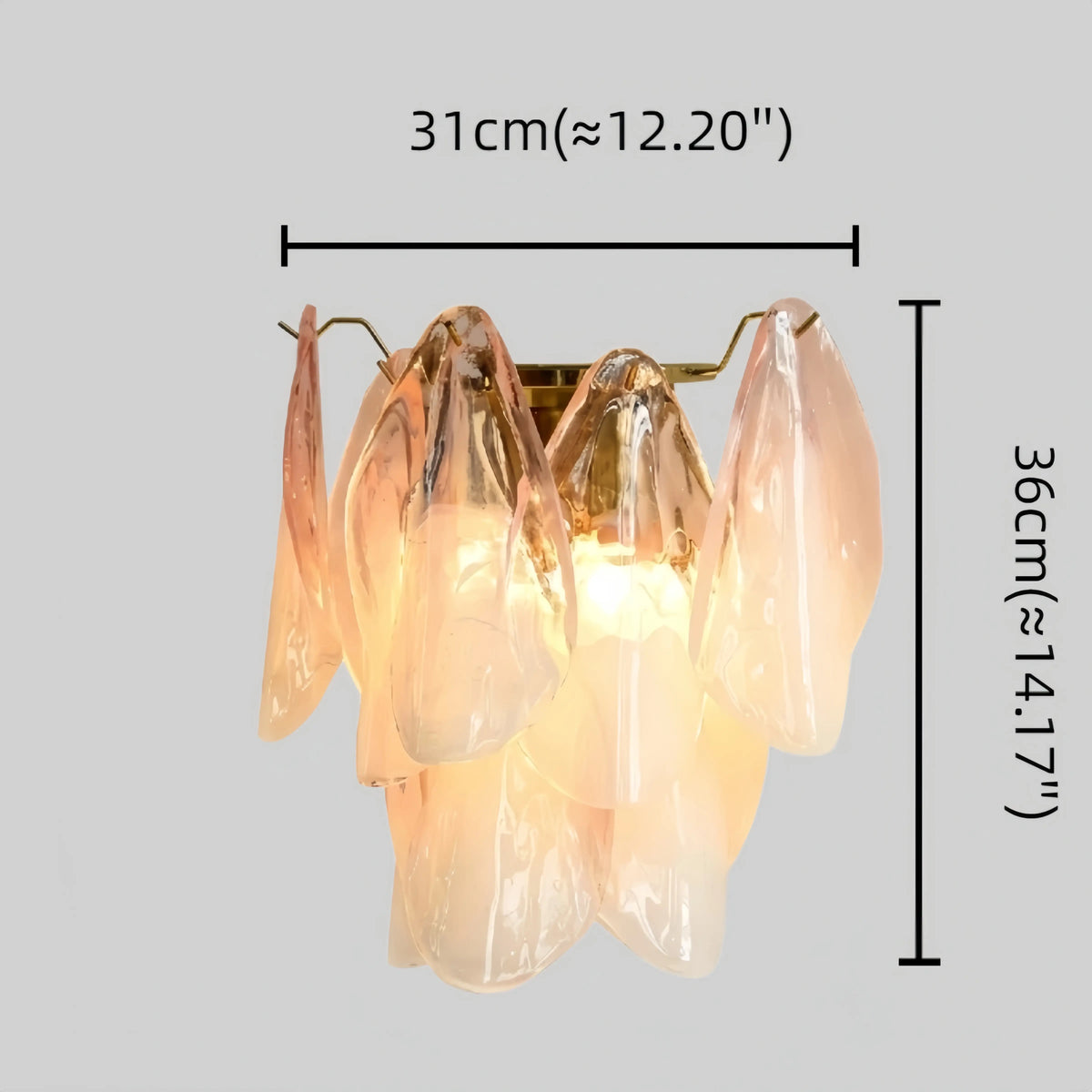 Lunara French Style Wall Lamp – Iron & Glass for Living Room16