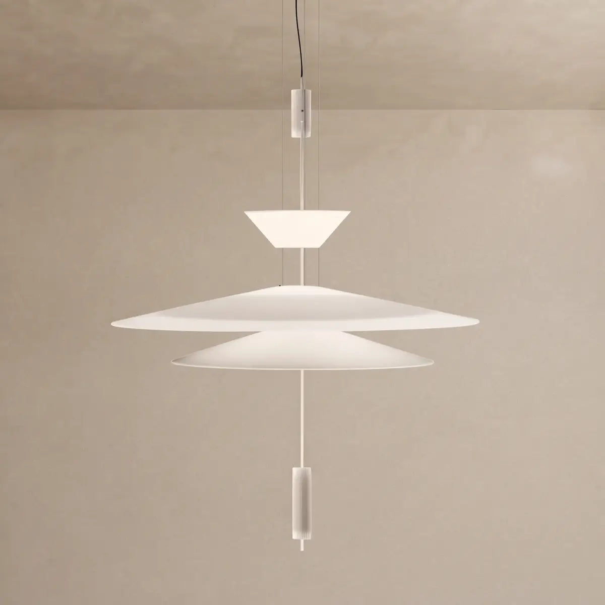 Nebula Modern Acrylic Chandelier – Multi-Tier Disc for DiningBE