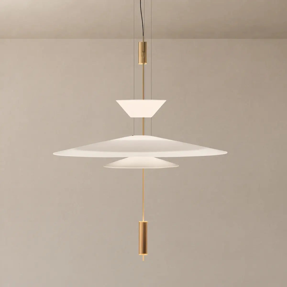 Nebula Modern Acrylic Chandelier – Multi-Tier Disc for Dining TWIC