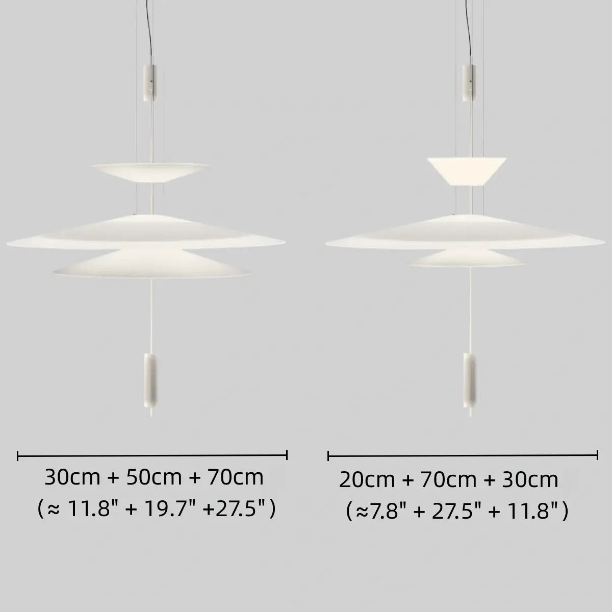 Nebula Modern Acrylic Chandelier – Multi-Tier Disc for DiningSIZEE