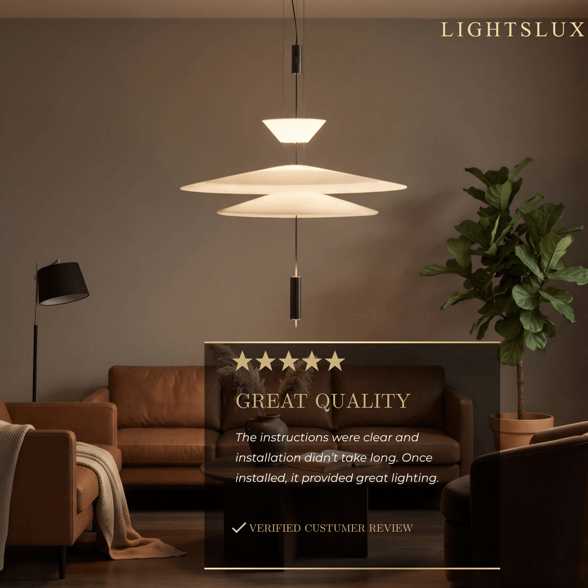 Nebula Modern Acrylic Chandelier – Multi-Tier Disc for Din