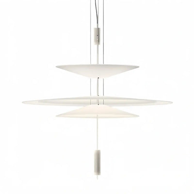 Nebula Modern Acrylic Chandelier – Multi-Tier Disc for D