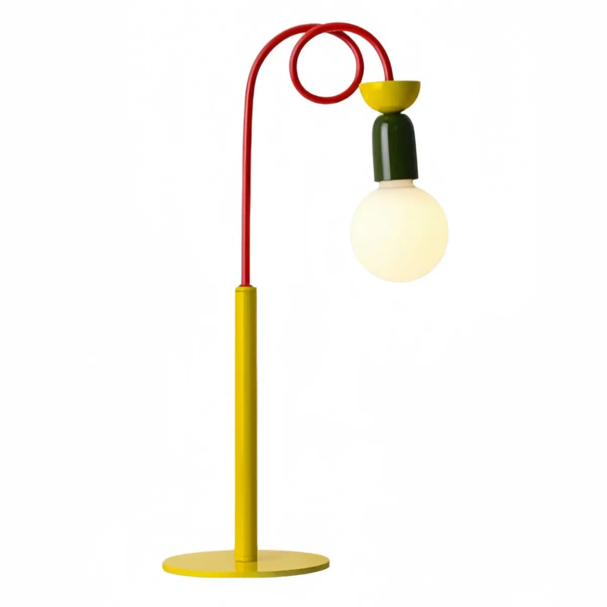Ferron Classical Iron Table & Floor Lamp--Multicolor Decorative for Bedroom