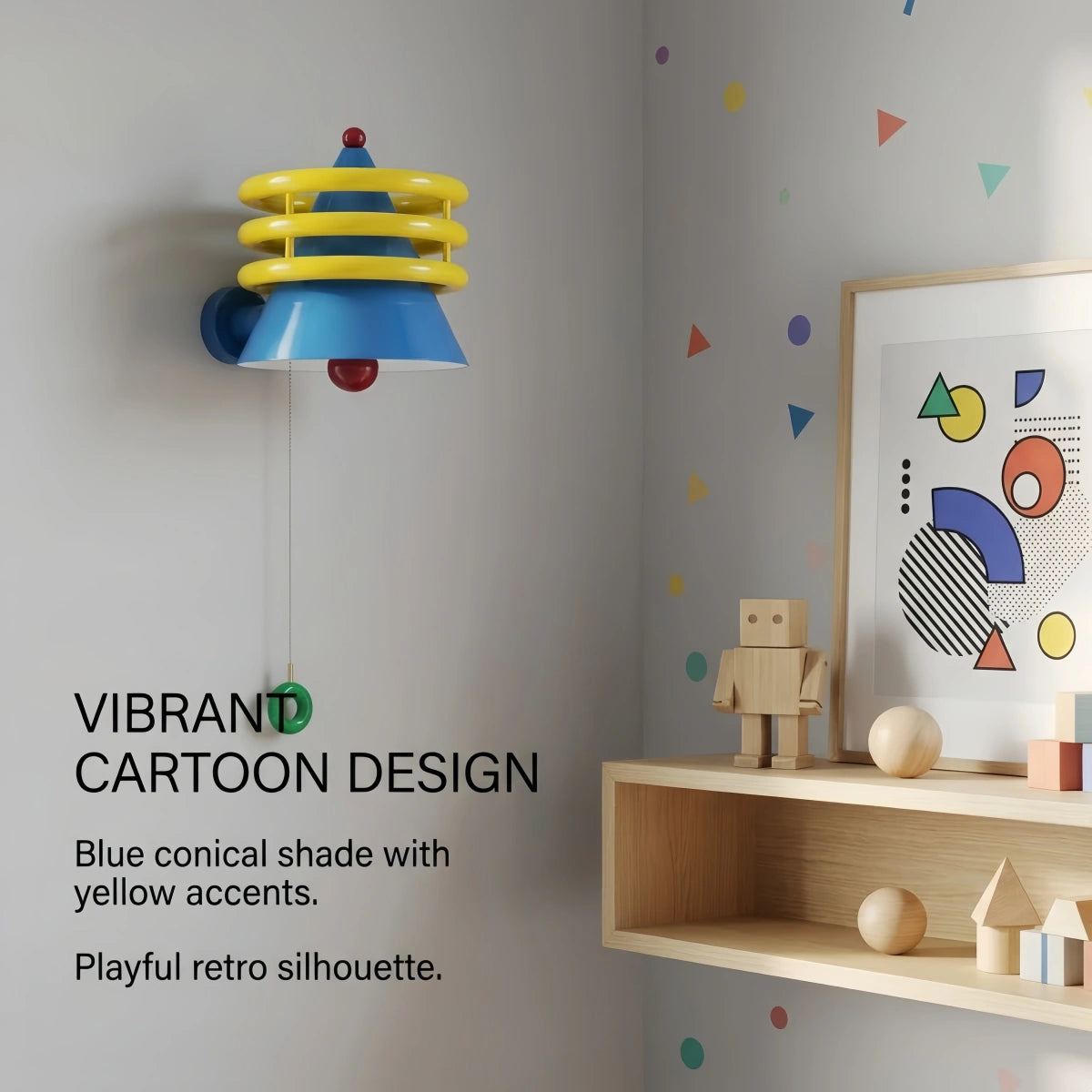 Morandia Cartoon Wall Lamp--Acrylic And Iron for Children's Bedroom