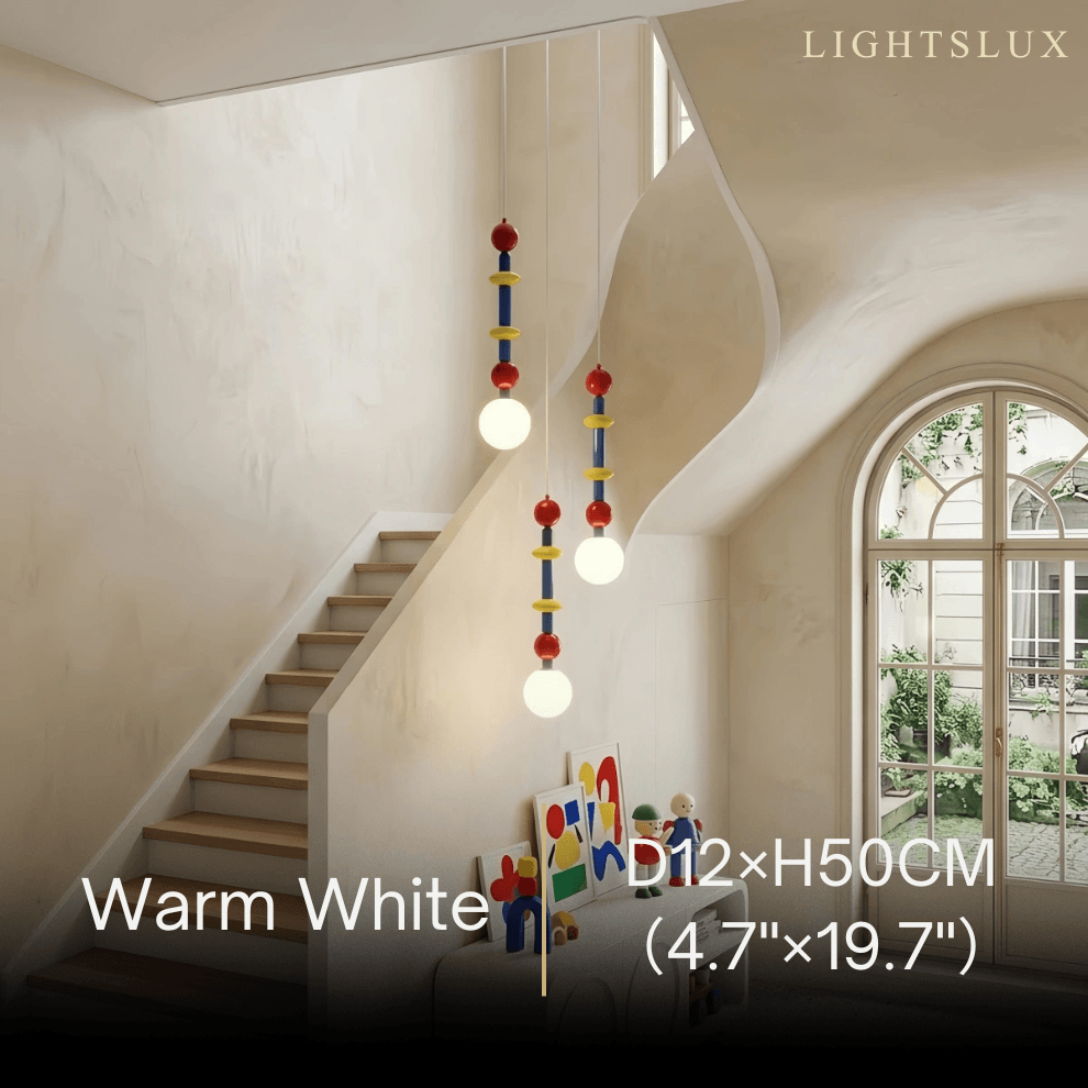 Vivara Cartoon Pendant Light – Iron & Acrylic Multicolor for Dining Room