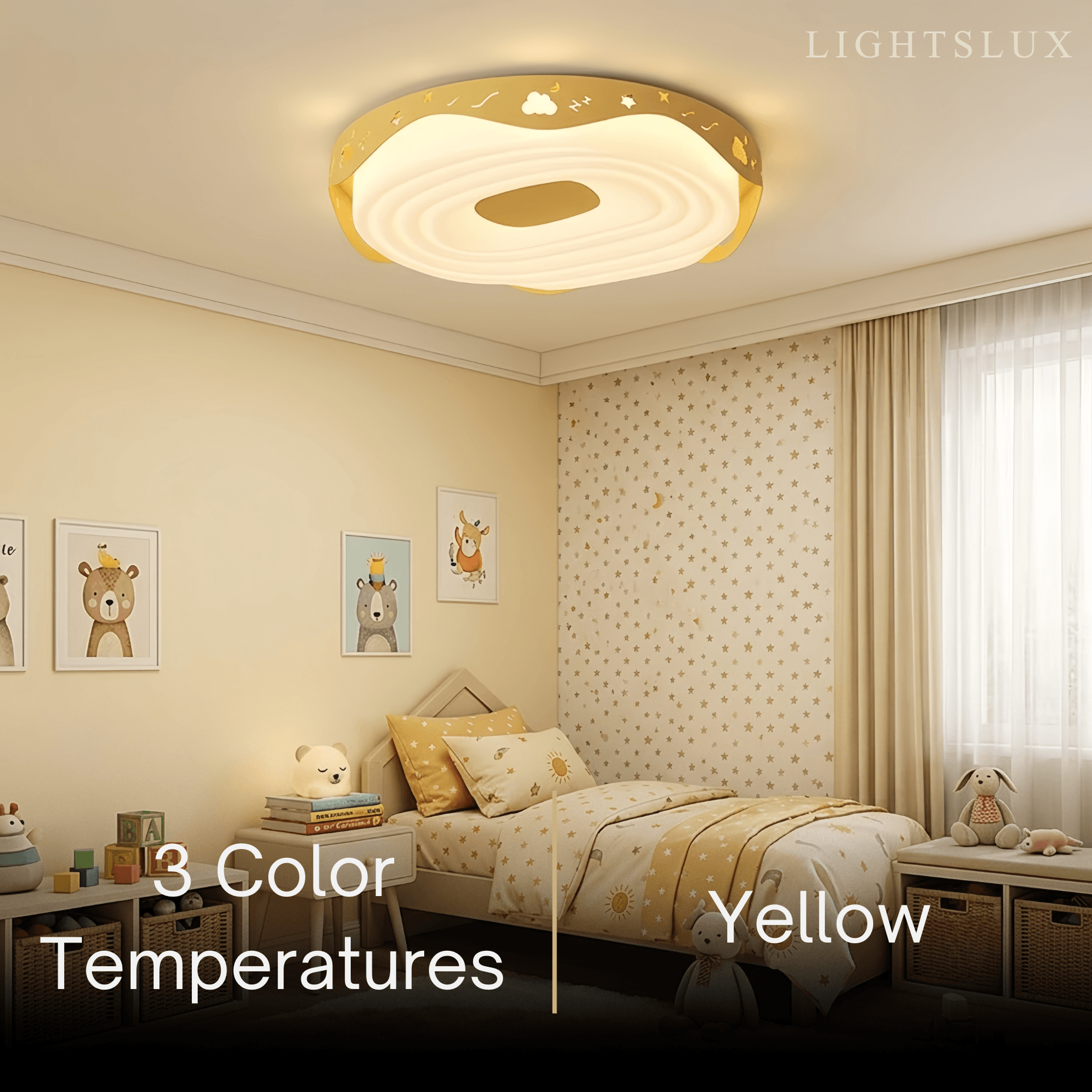 Morandia Modern Round Ceiling Light -- Iron & PE Flush Mount for Bedroom