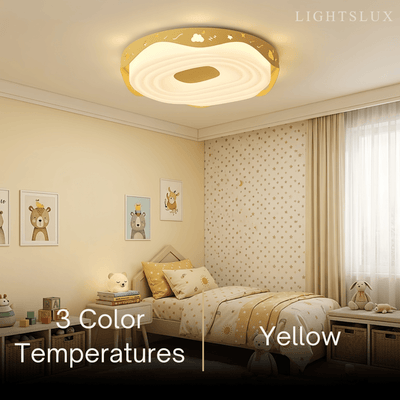Morandia Modern Round Ceiling Light -- Iron & PE Flush Mount for Bedroom