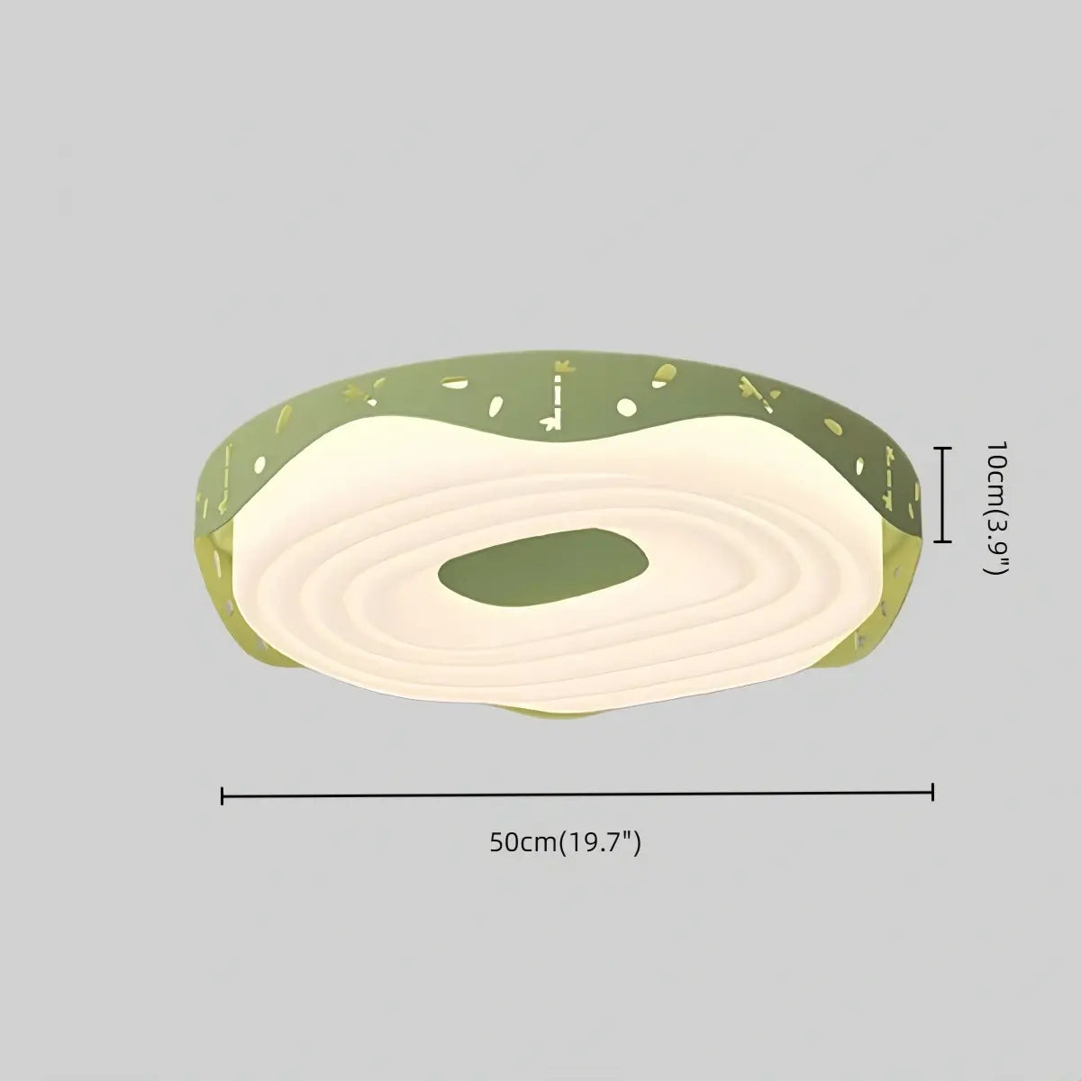 Morandia Modern Round Ceiling Light -- Iron & PE Flush Mount for Bedroom Size