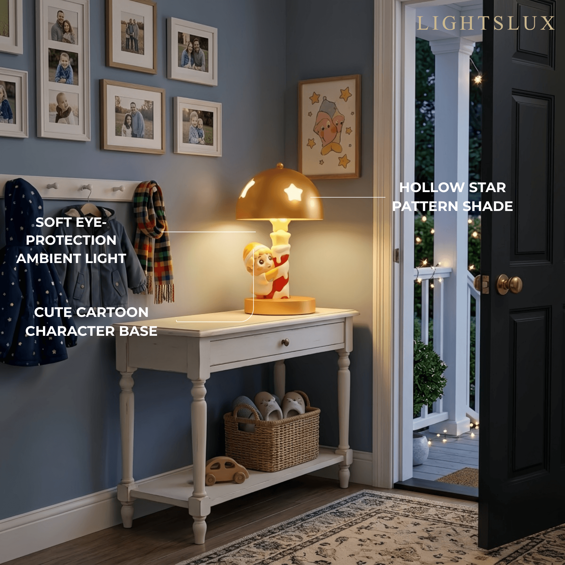 Cartoon Table Lamp  for Kids Room Bedside2