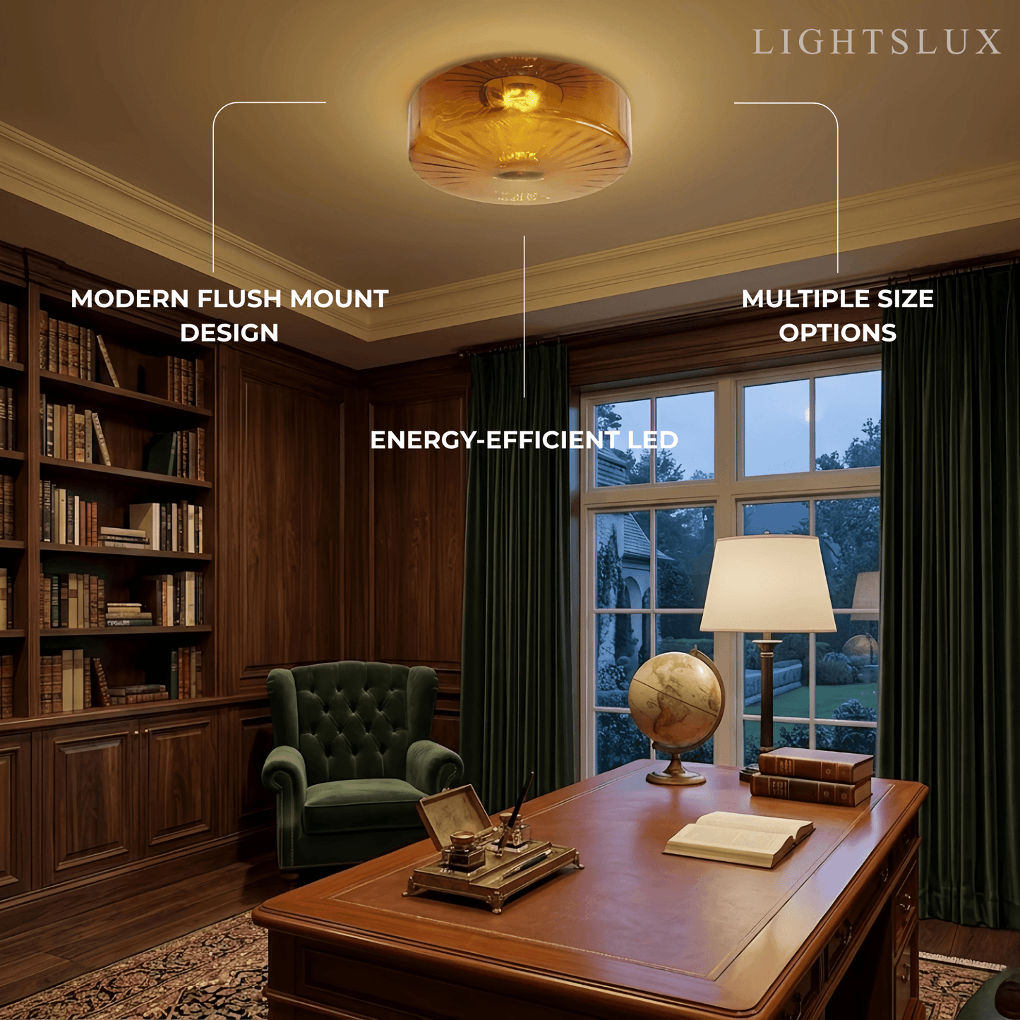 Modern_Round_Flush_Mount_Ceiling_Light_