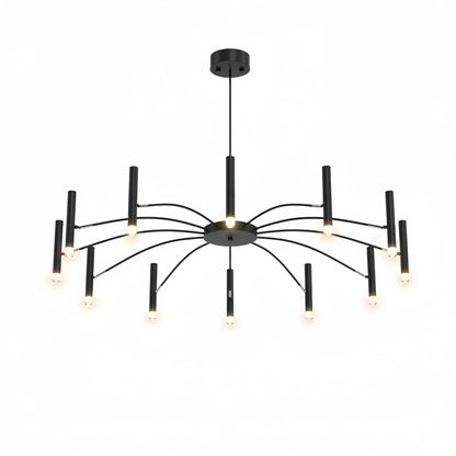 Contemporary Candle Chandelier with Adjustable