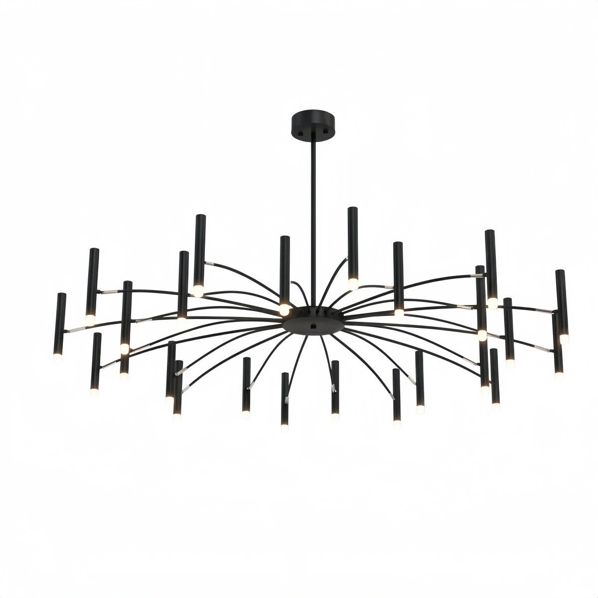 Contemporary Candle Chandelier with Adjustable