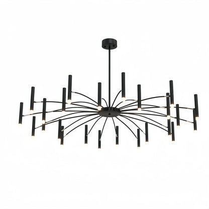 Contemporary Candle Chandelier with Adjustable