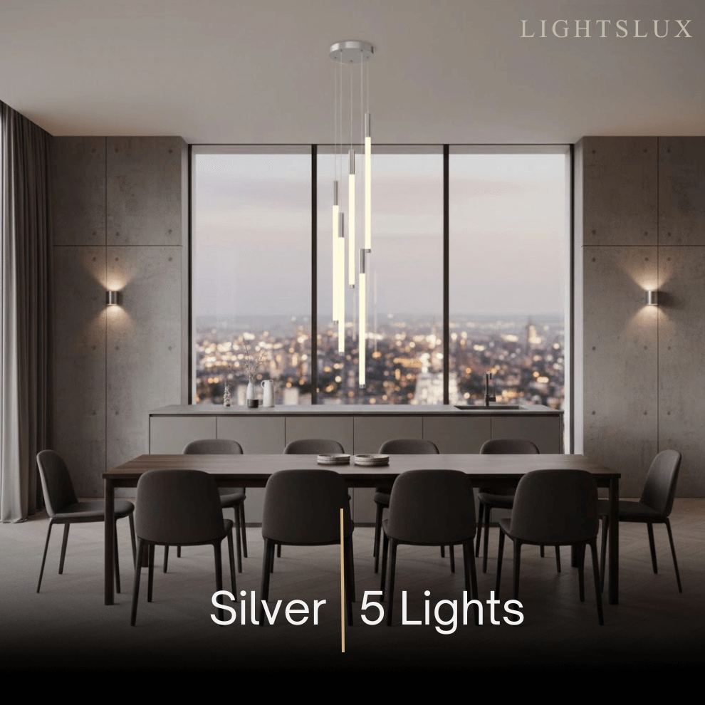 Nebula Multi-Tier Modern Chandelier - Waterfall Design for Staircases & High Ceilings