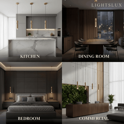 Modern Gold Pendant Light with Soft Warm Glow for Contemporary Interiors