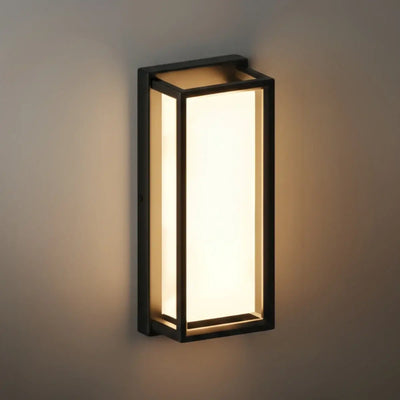 Wall Sconce in Black Stainless Steel with Adjustable LED Lighting