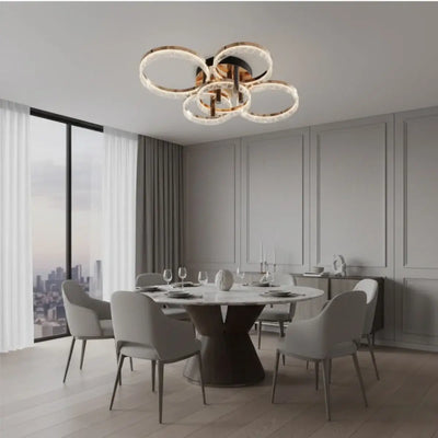 Modern Surface Mount Ceiling Light – Dimmable LED Light for Bedroom/Living Room