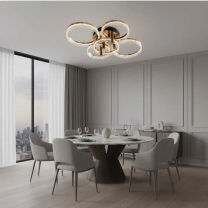 Modern Surface Mount Ceiling Light – Dimmable LED Light for Bedroom/Living Room