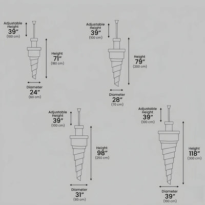 Excelis_Luxury_Cone_Crystal_Chandelier