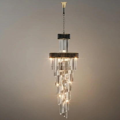 Excelis_Luxury_Cone_Crystal_Chandelier