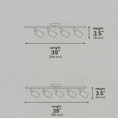 Minimalist Linear Track Light