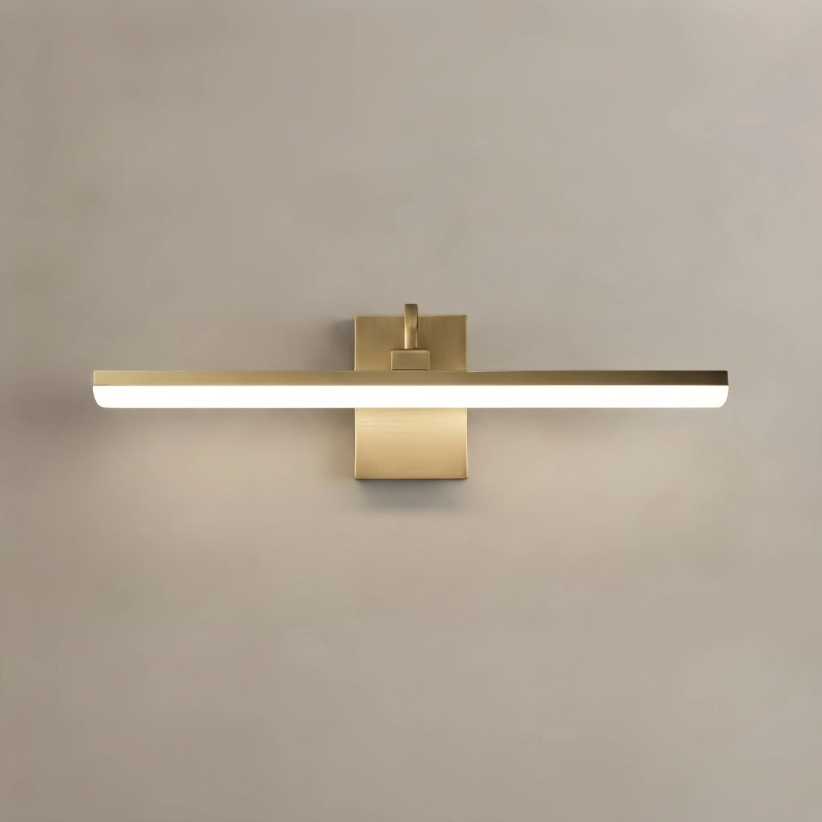 Arcato Modern Vanity Light – Horizontal Light Bar in Matte Black/Brushed Gold for Bathroom
