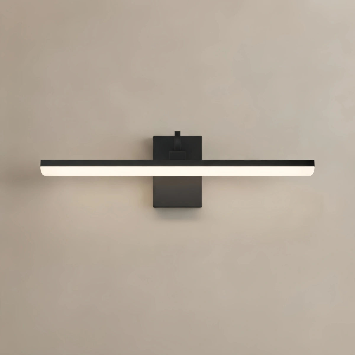  Vanity Light – Horizontal Light Bar in Matte Black/Brushed Gold for Bathroom