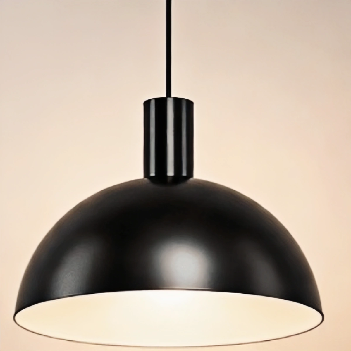 Irondale Mid-Century Pendant Light – Solid Brass in Brushed Gold/Black Matte for Dining Room