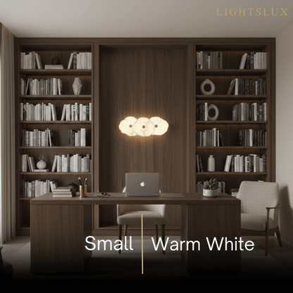 Excelis Royal Alabaster Petal Wall Sconce for Living Room