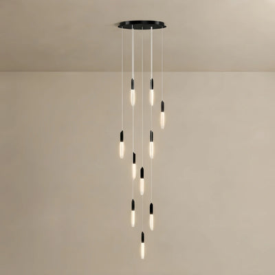Luxury Cascade Crystal Chandelier – Reflecting & Refracting Light Brilliant Staircase