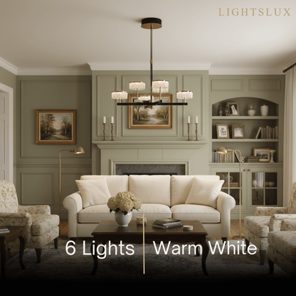 Excelis_Modern_Luxury_Tiered_Gold_Pearl_Black_Chandelier