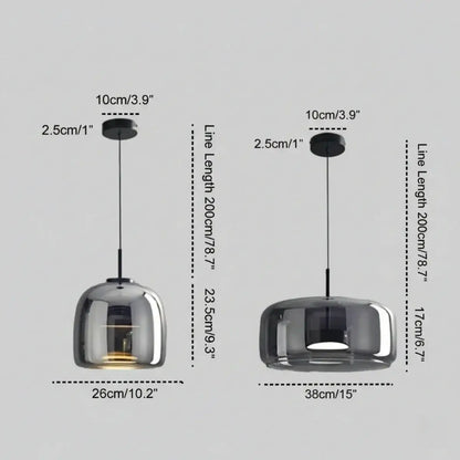 Vetro Modern Pendant Light