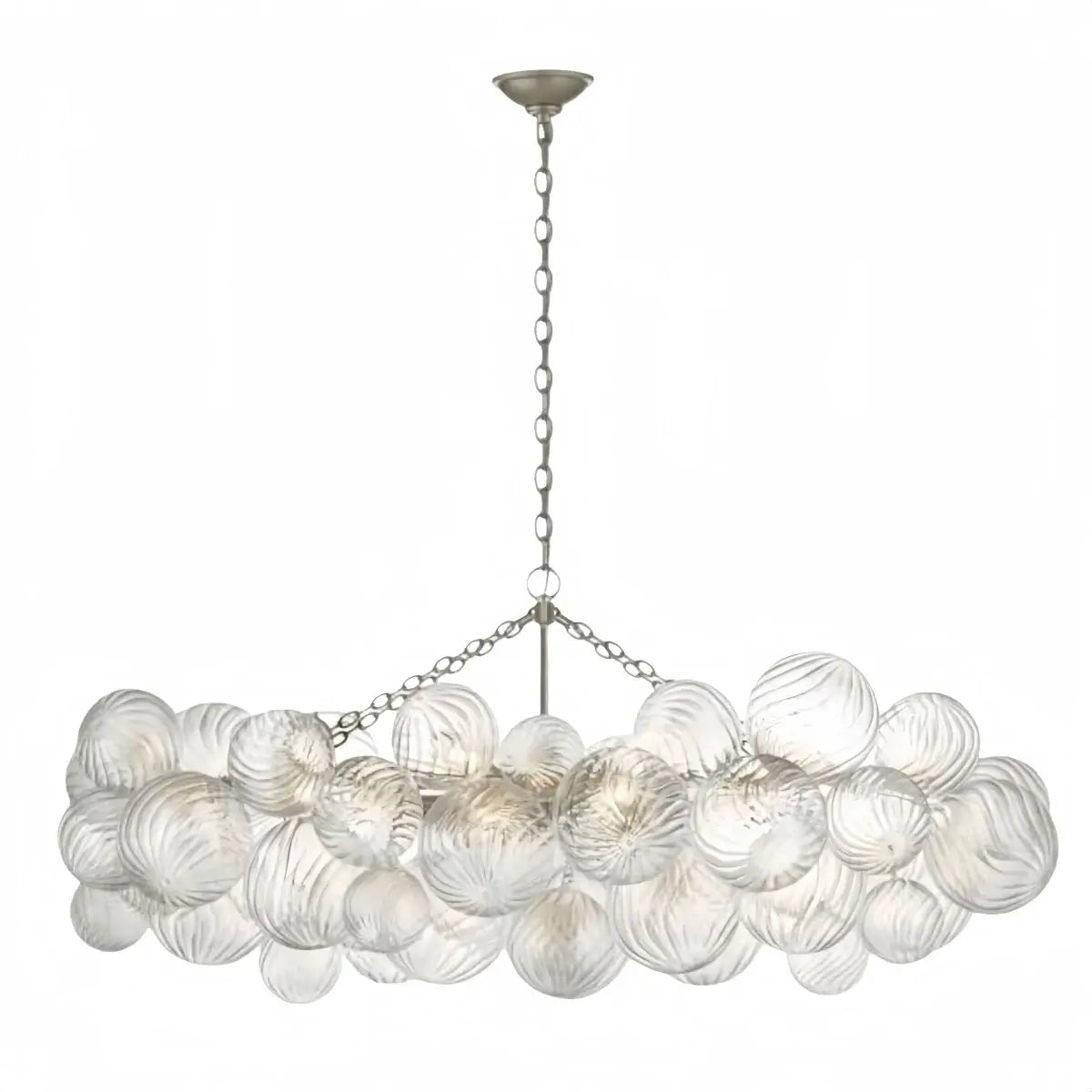 Modern Chandelier – Bubble Etched Glass 