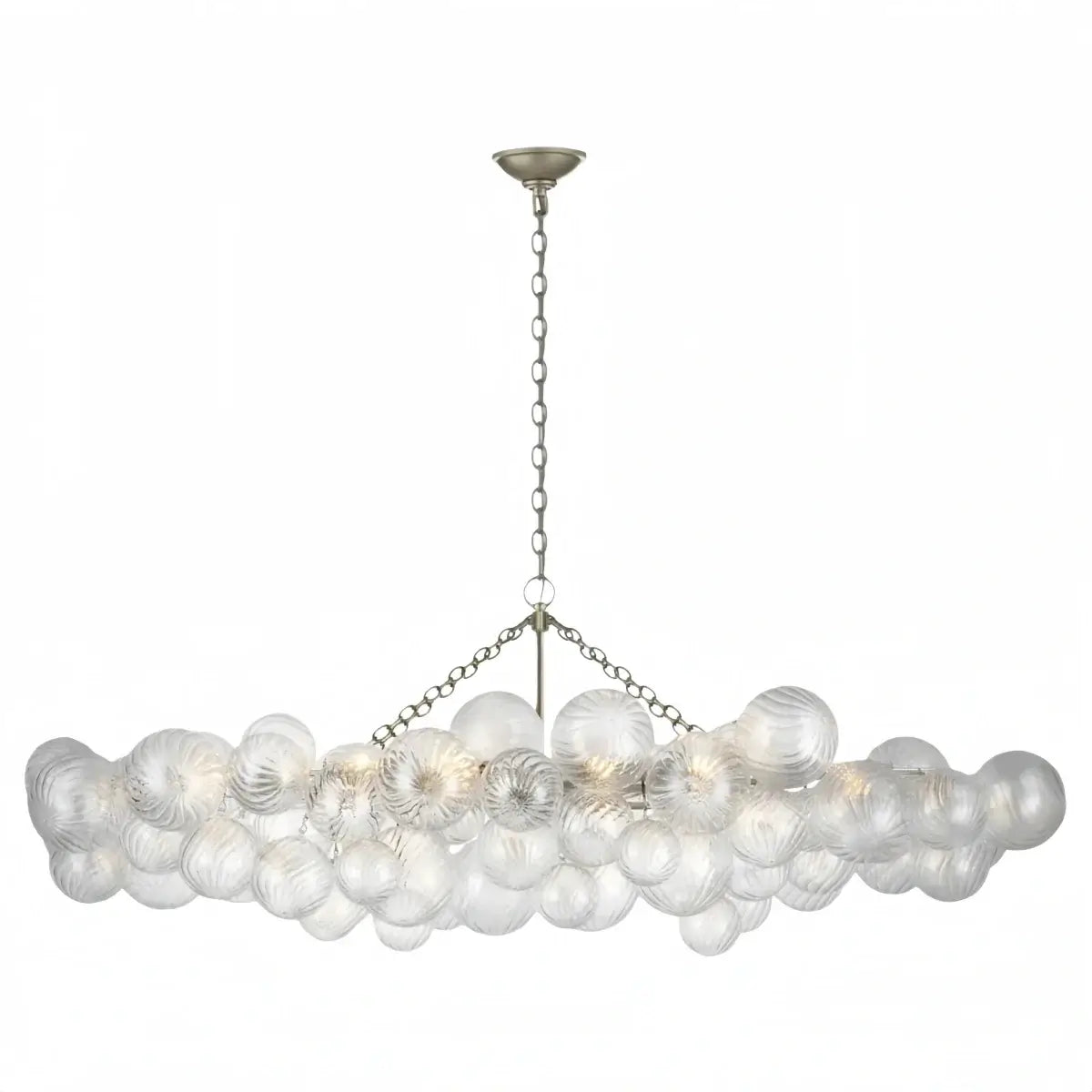 Modern Chandelier – Bubble Etched Glass 