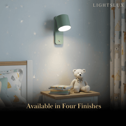 Modern Wall Lamp – Rotatable Cylinder Macaron Color Palette