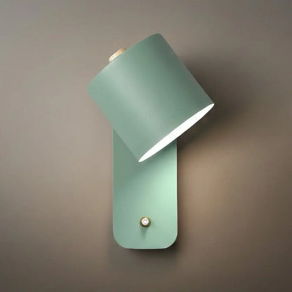 Modern Wall Lamp – Rotatable Cylinder Macaron Color Palette