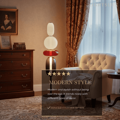 Prisma Modern Floor Lamp – Hand-Blown Crystal Interactive Design