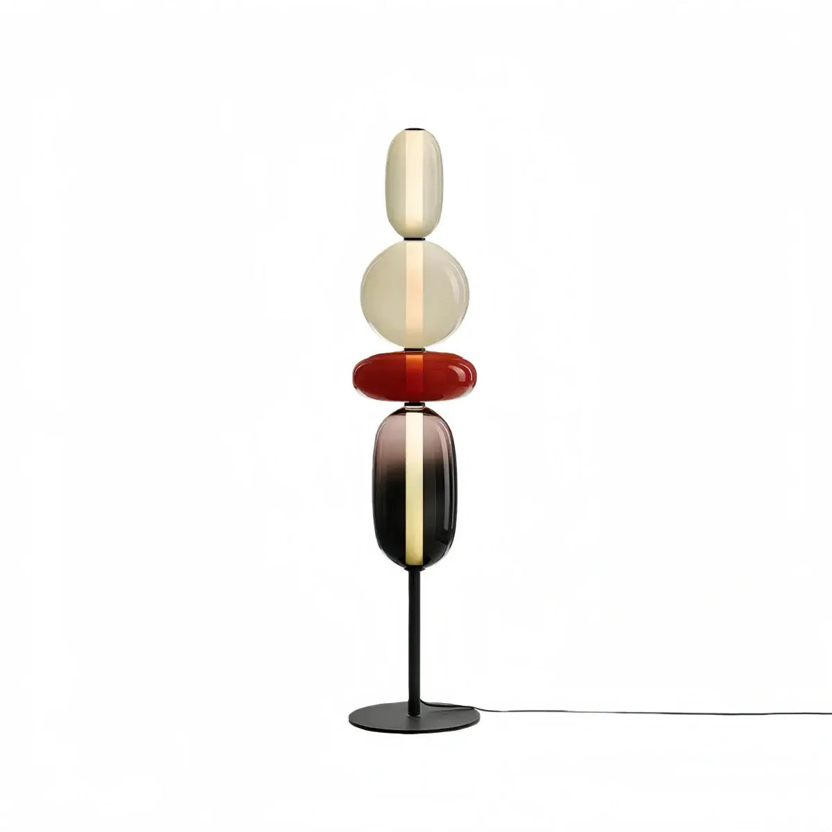 Prisma Modern Floor Lamp – Hand-Blown Crystal Interactive Design