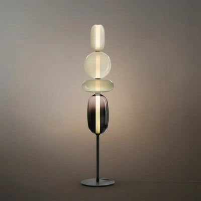 Prisma Modern Floor Lamp – Hand-Blown Crystal Interactive Design