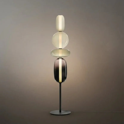 Prisma Modern Floor Lamp – Hand-Blown Crystal Interactive Design
