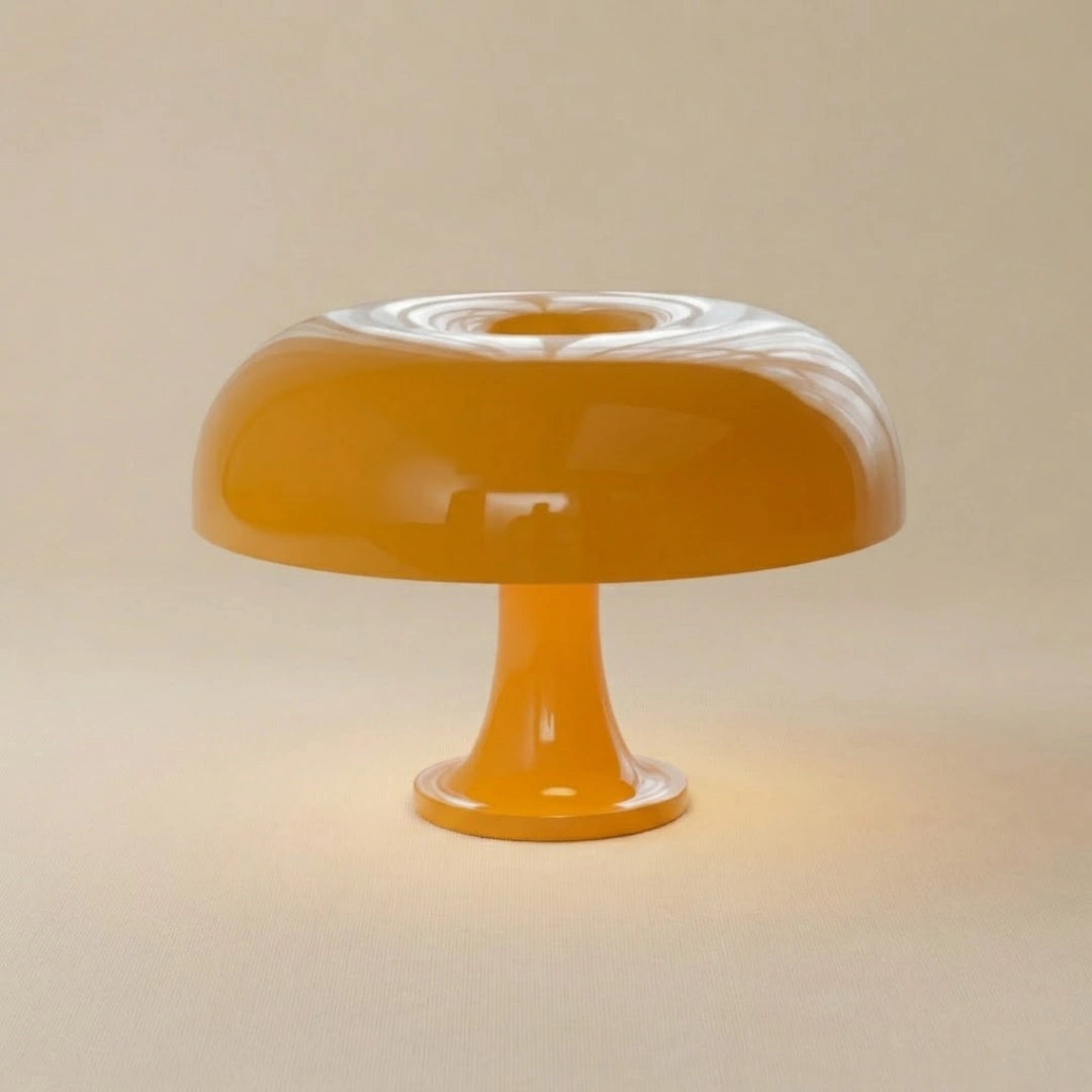 Mid-Century Modern Mushroom Table Lamp — ABS Plastic Iconic Design