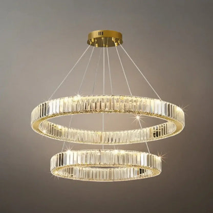 Modern Interlaced Ring Pendant Light 