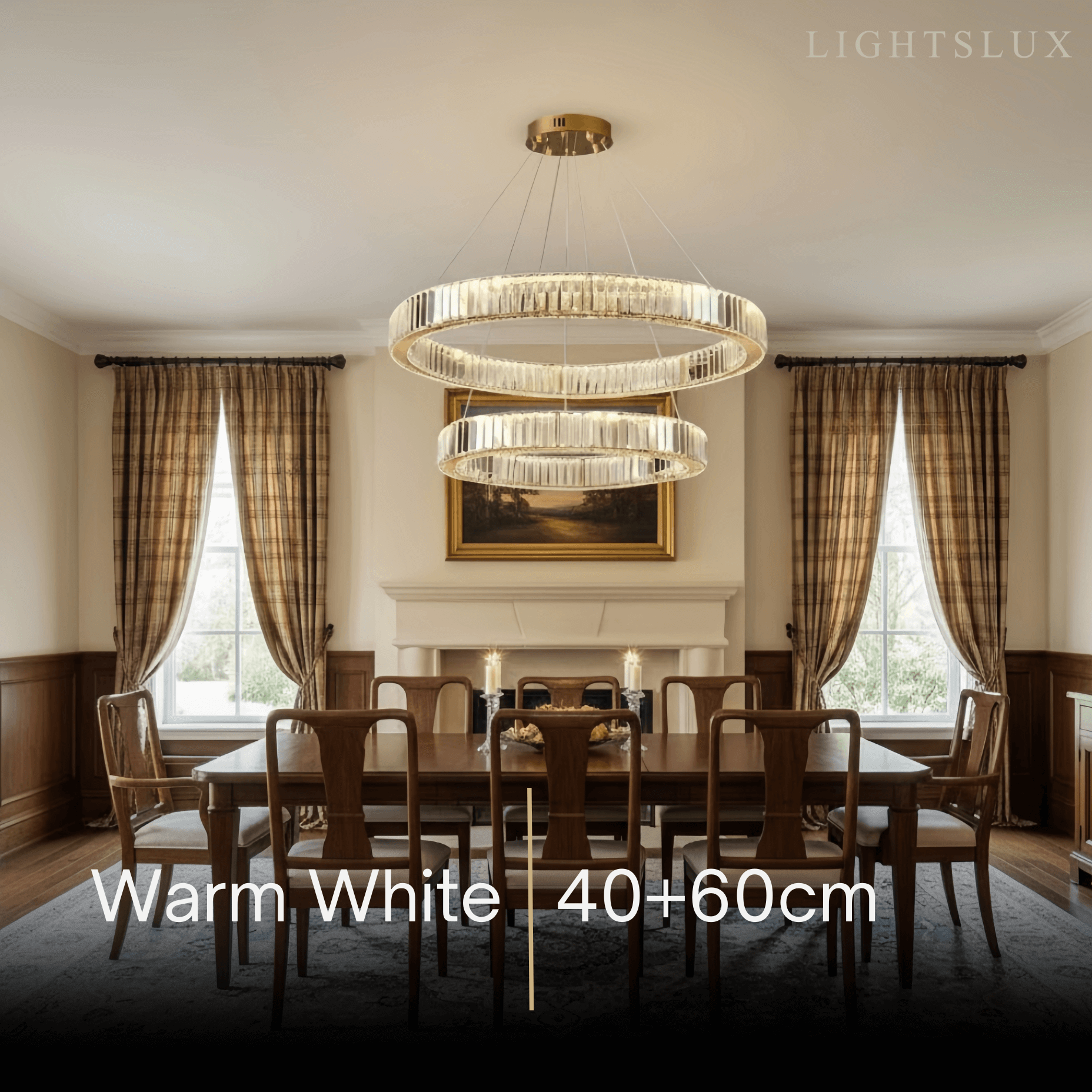 Modern Interlaced Ring Pendant Light 
