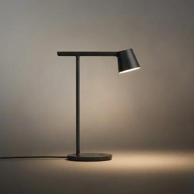 Minimalist Adjustable Table Lamp — Opal Acrylic 