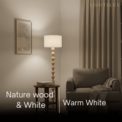 Solid Ash Wood Floor Lamp 