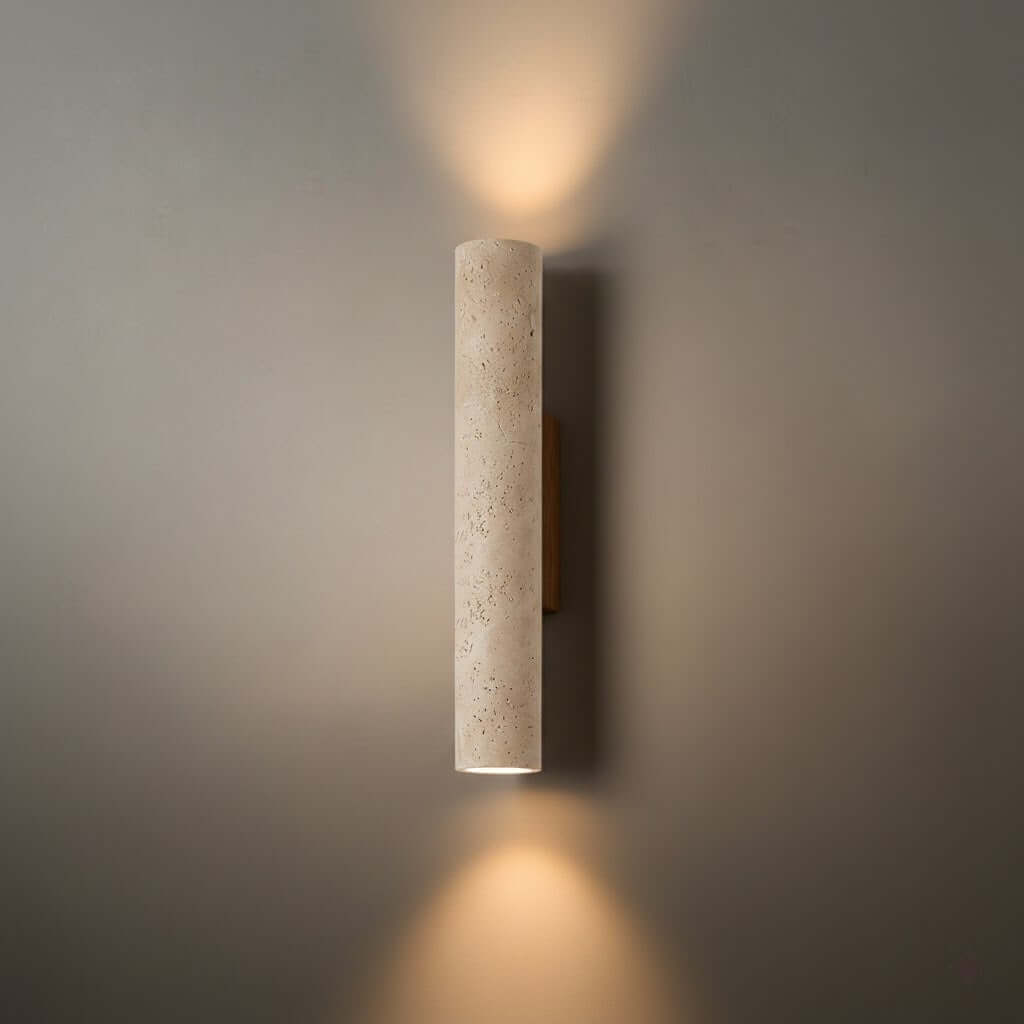 Minimalist Travertine Wall Lamp