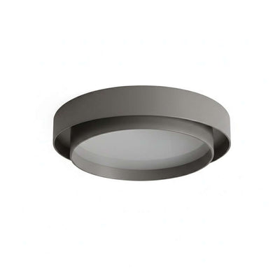 Contemporary Cylinder Ceiling Light — Matte Neutral LED